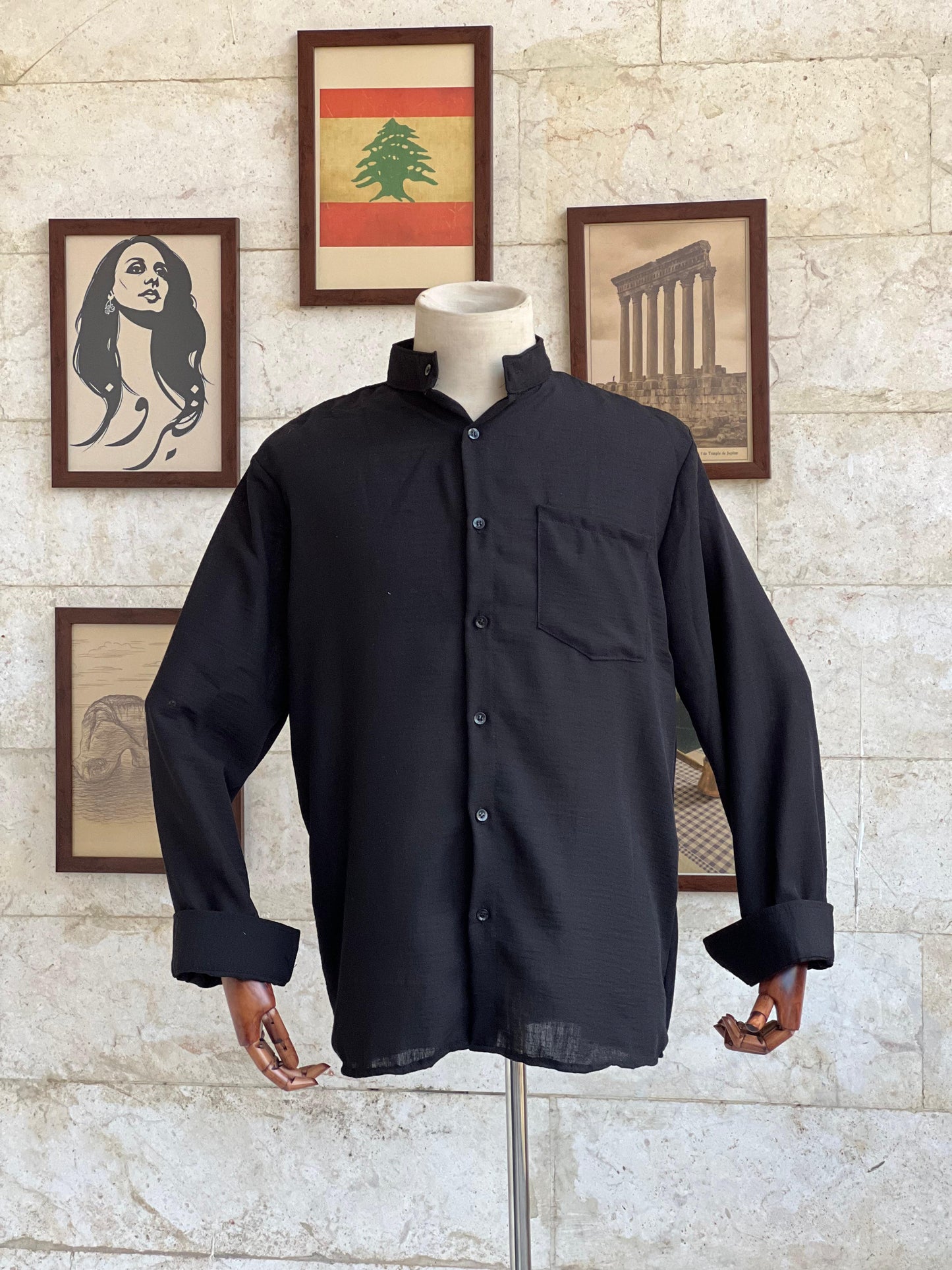 Kiyan Shirt mandarin collar