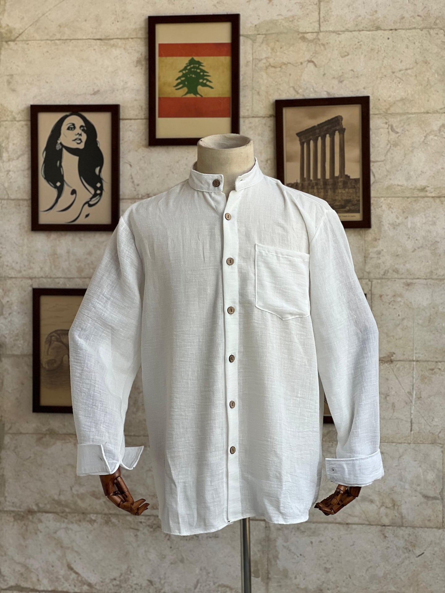Kiyan Shirt mandarin collar